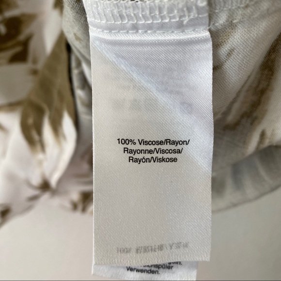 DKNY Tropical Tunic Top Swim Cover Up Ruched Sleeves Women’s Extra Large - Picture 12 of 14